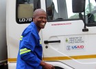 Tinashe Chamahwinya has worked for a USAID partner for over eight years making deliveries to health facilities across Zimbabwe.