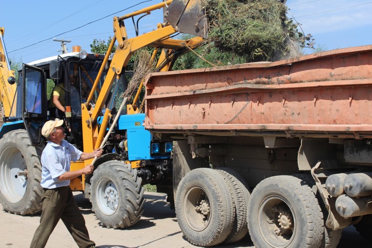 USAID helps to improve services like trash collection.
