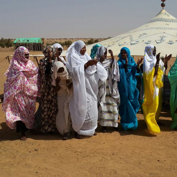 Mauritanian women celebrating
