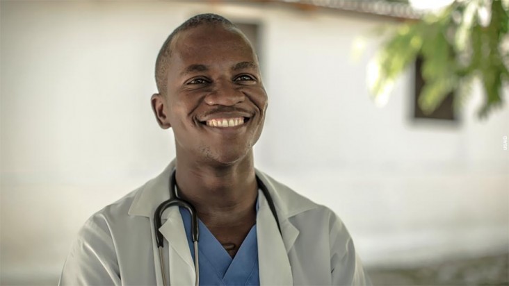 Health-care clinician in Haiti