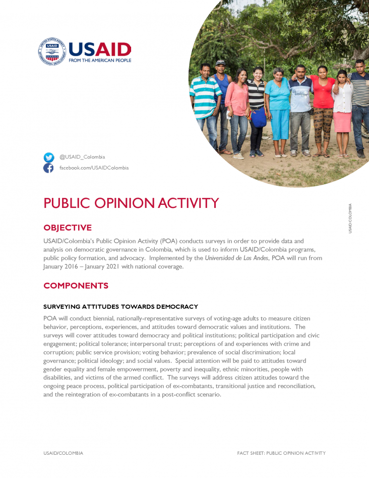 Public Opinion Activity (POA) Fact Sheet