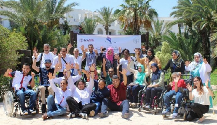 Libyan activists gather in Djerba to participate in CEPPS/IFES' Disability Action Plan Roundtable. 