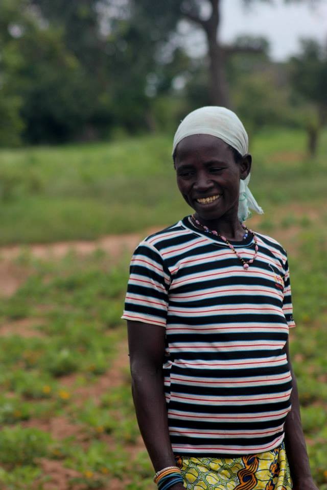 A Burkinabe woman in her fields