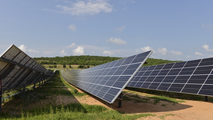 A solar farm in Binh Thuan province, which was built with technical support from USAID.