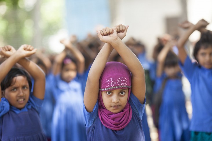 Girls in Bangladesh learn self-defense