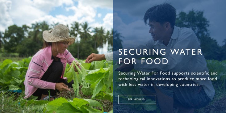 SECURING WATER FOR FOOD supports scientific and technological innovations to produce more food with less water in developing countries.