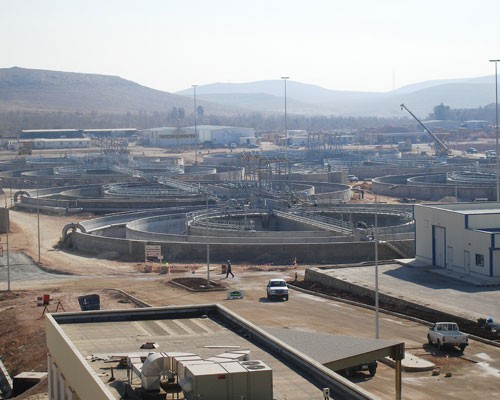 The As Samra Wastewater Treatment Plant.