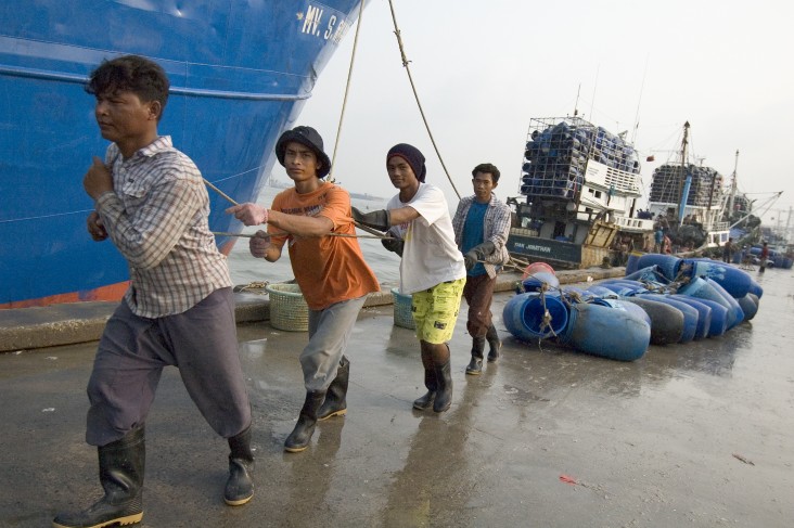 Trafficking is widespread in the fishing industry, particularly in Southeast Asia.