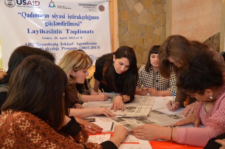 Young women from Ganja and Samukh participate in a training event under WPP