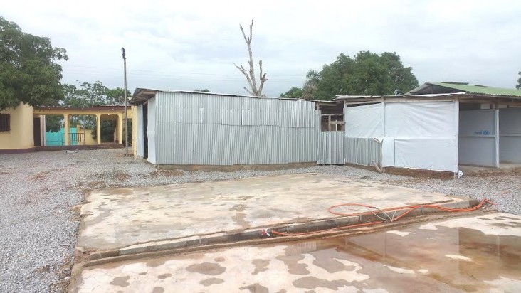 The closed USAID-supported Ebola Treatment Unit in Forécariah, Guinea.