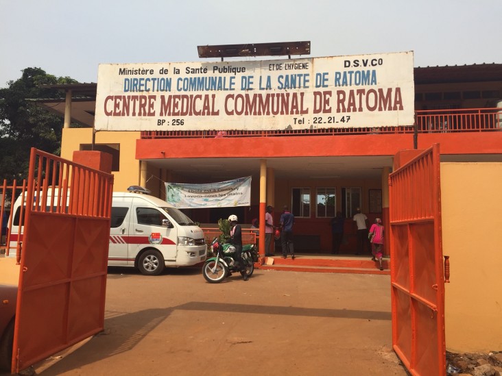 A refurbished community health center in Guinea