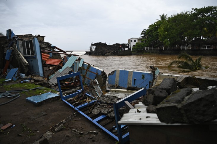 Tropical Storm Amanda struck El Salvador on May 31, causing heavy rains and flooding. 