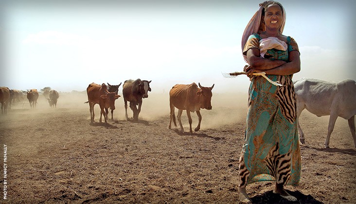 Image of woman pastoralist in Ethiopia