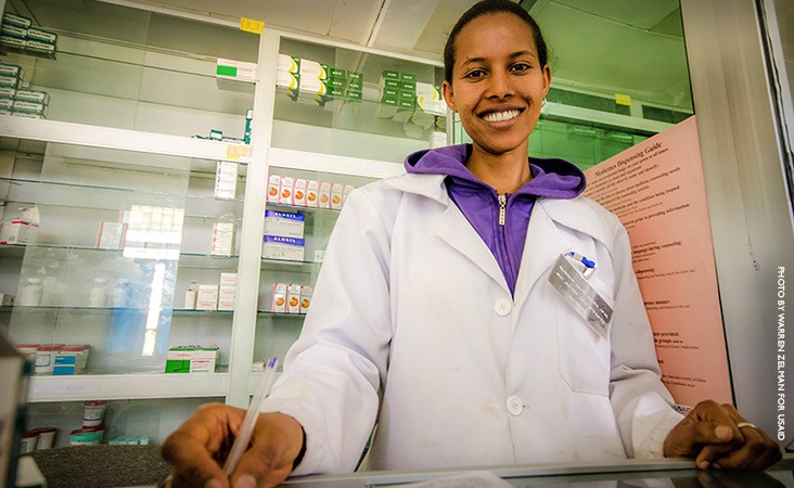 Image of pharmacist in Ethiopia