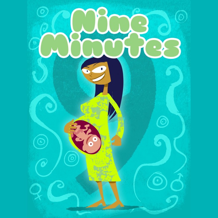 Title screen of Nine Minutes mobile game