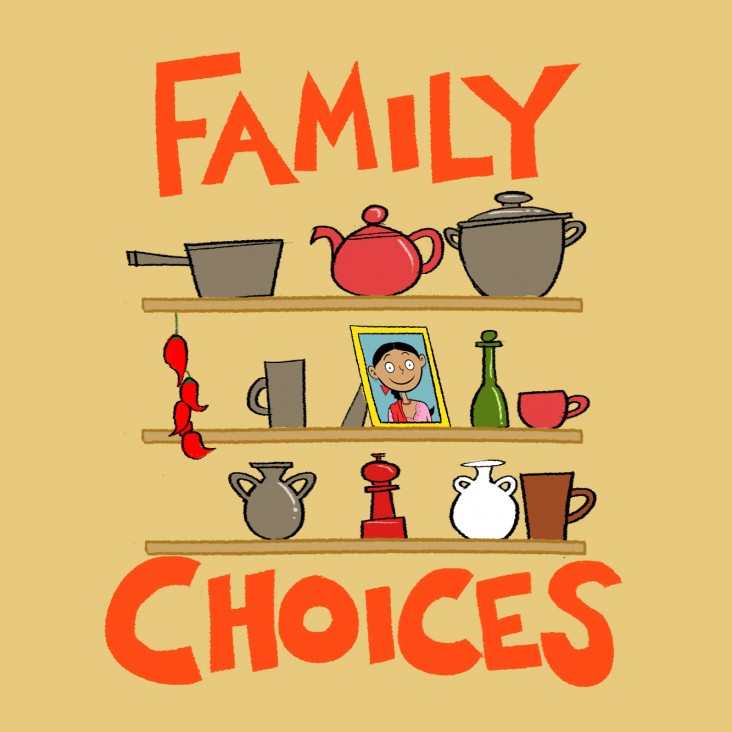 Title screen of Family Choices mobile game
