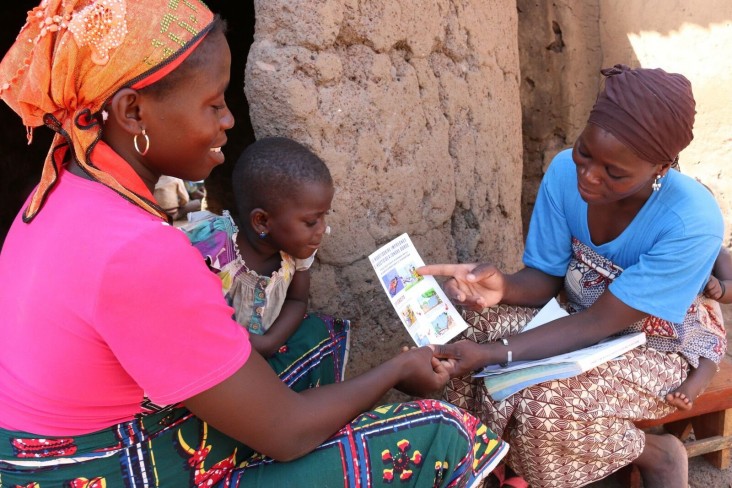 Trained Community Health Workers provide vital information to pregnant women through home visits