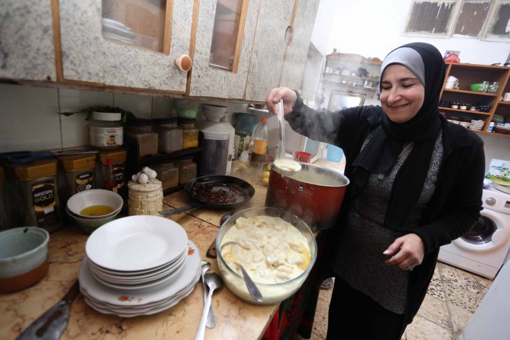 Entrepreneur Manar Harb received equipment to expand her home-based catering business in the north of Jordan.