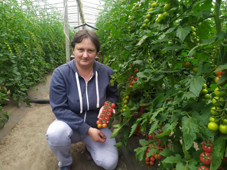 Marianna Neshcheret is president of the Ovochi Stanychnykiv Vegetable Cooperative in Stanytsia Luhanska in eastern Ukraine.