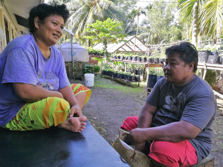 Romina Lemaisaf and George Chuwmai fled their home on one of Micronesia’s outer atoll islands in search of higher ground. They have been living in a settlement community in Yap since 2006.