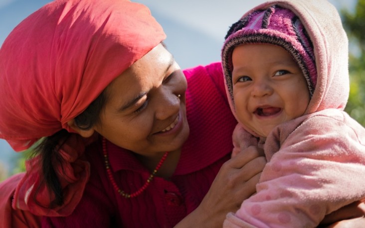 Image of Nepali mother and baby