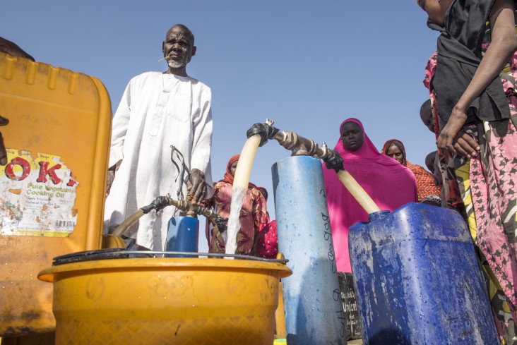 In northeast Nigeria, where there are more than 8.5 million people in need of humanitarian aid, USAID is providing safe drinking water, as well as food assistance to help those in need. 