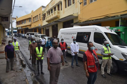 Mobile dispensing of methadone for medically assisted therapy clients in Old Town Mombasa during lockdown 