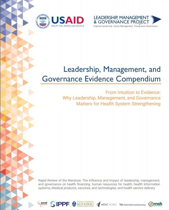 Cover of Leadership, Management, and Governance Evidence Compendium