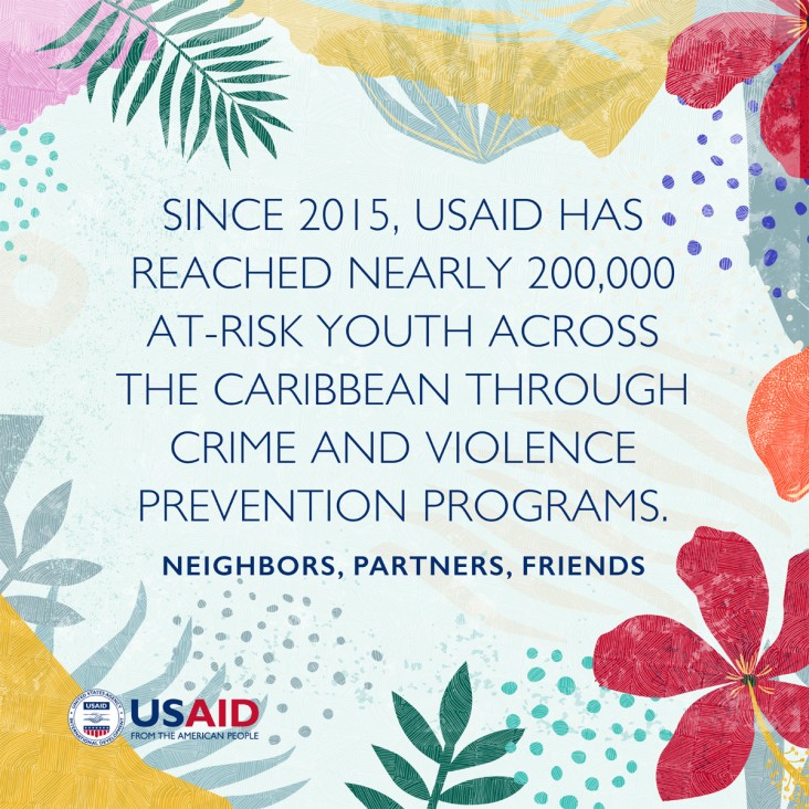 Since 2015, USAID has reached nearly 200,000 at-risk youth across the Caribbean through crime and violence prevention programs.