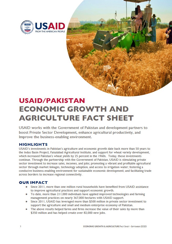 Economic Growth & Agriculture in Pakistan