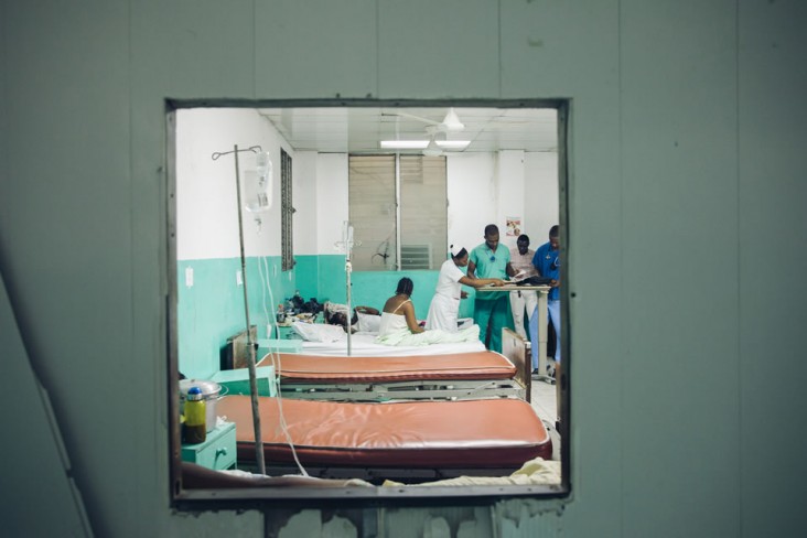 A view of a maternity ward at the Justinian University Hospital (HUJ) in Cap-Haïtien. Photo credit: Valérie Baeriswyl for Communication for Development Ltd.