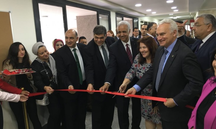 Alexandria University's Faculty of Commerce opens its new University Center for Career Development. 