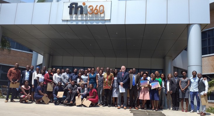 The first cohort of 44 Youth Leaders graduated from the 6-month program on Monday, October 28, 2019. The Director of Planning and Information, Mr. Nelson Nyangu, spoke as the guest of honor on behalf of the Minister of Youth, Sport, and Child Development, Emmanuel Mulenga.