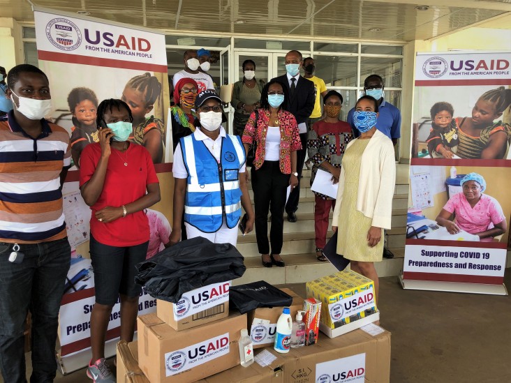 USAID Donates Non-Medical and Assorted Anti-Coronavirus Materials to Government of Liberia