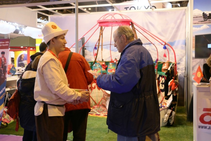 More than 5,000 people attended the Kyrgyz booth
