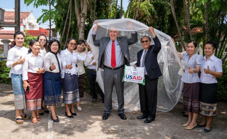 Ambassador Haymond joined Government of Laos officials at Handover Ceremony of the Long Lasting Insecticide Treated Nets