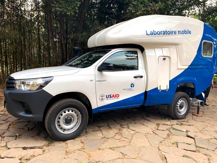 The new mobile laboratory will support the surveillance of and response to infectious disease outbreaks in Madagascar