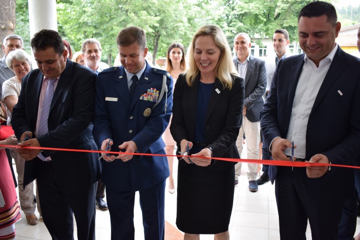 Ribbon-Cutting Ceremony for the Inaugration of the Concert Hall at  Lazo Micev Rale Music School in Kavadarci