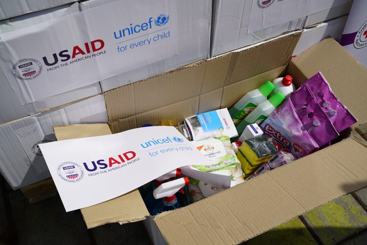USAID supported hygenic kits 