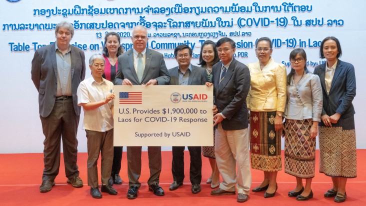 U.S. Ambassador Dr. Peter M. Haymond announced additional funding of nearly $2 million from the United States in support of the Lao PDR in response to the global spread of the novel coronavirus disease COVID-19