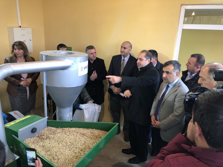 USAID Mission Director Opens Feed-Grinding Centers in Goranboy