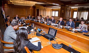 The Board of Directors of the U.S.-Egypt Science and Technology Joint Fund meet to approve 15 new research projects carried out by U.S. and Egyptian scientific partnerships.