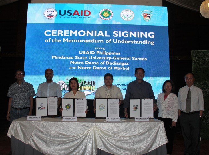 Lawrence Hardy II, Mission Director, MOU Signing with Higher Education Institutions in Region 12 on Conservation