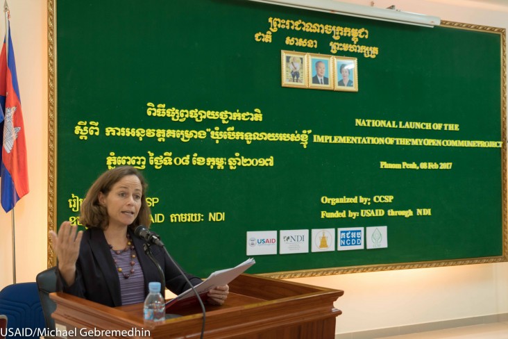 Remarks by Polly Dunford, Mission Director, USAID Cambodia, The National Launch of My Open Commune