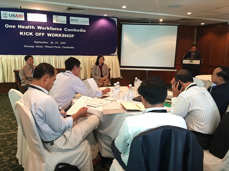 Remarks by Christina Lau, Deputy Director, Office of Public Health and Education, USAID/Cambodia, Opening Ceremony of the Kick-Off Workshop for “One Health Workforce”