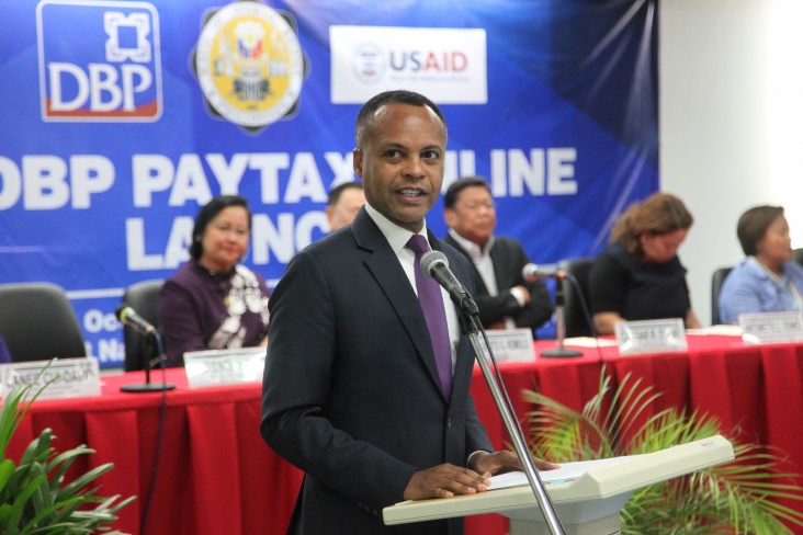 Lawrence Hardy II, Mission Director, Formal Launch of the BIR-DBP Pay Tax Online Service