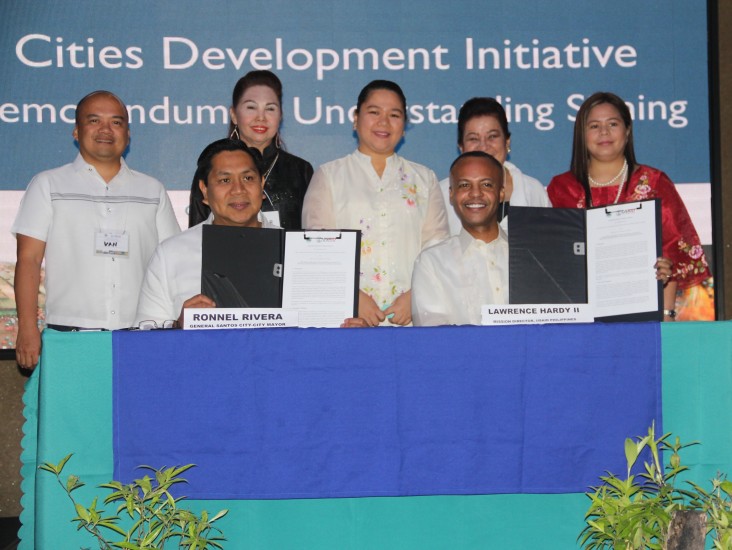 Lawrence Hardy II, Mission Director, Cities Development Initiative (CDI) MOU Signing Between USAID and the City Government of General Santos