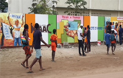 Public murals promote peaceful elections in Cote d'Ivoire 