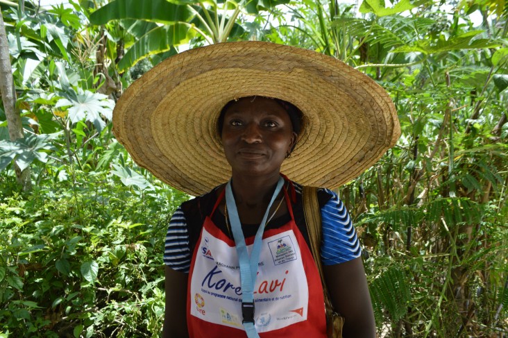 Lucamène Chéry, a food vendor in Haiti.