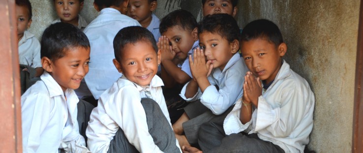 Children are back at school in Dhading district, one of the most severely hit districts during the Nepal earthquakes.